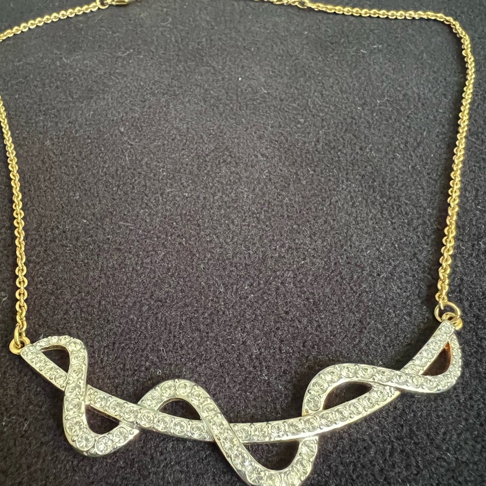 Swarovski Gold and Silver Crystal Necklace